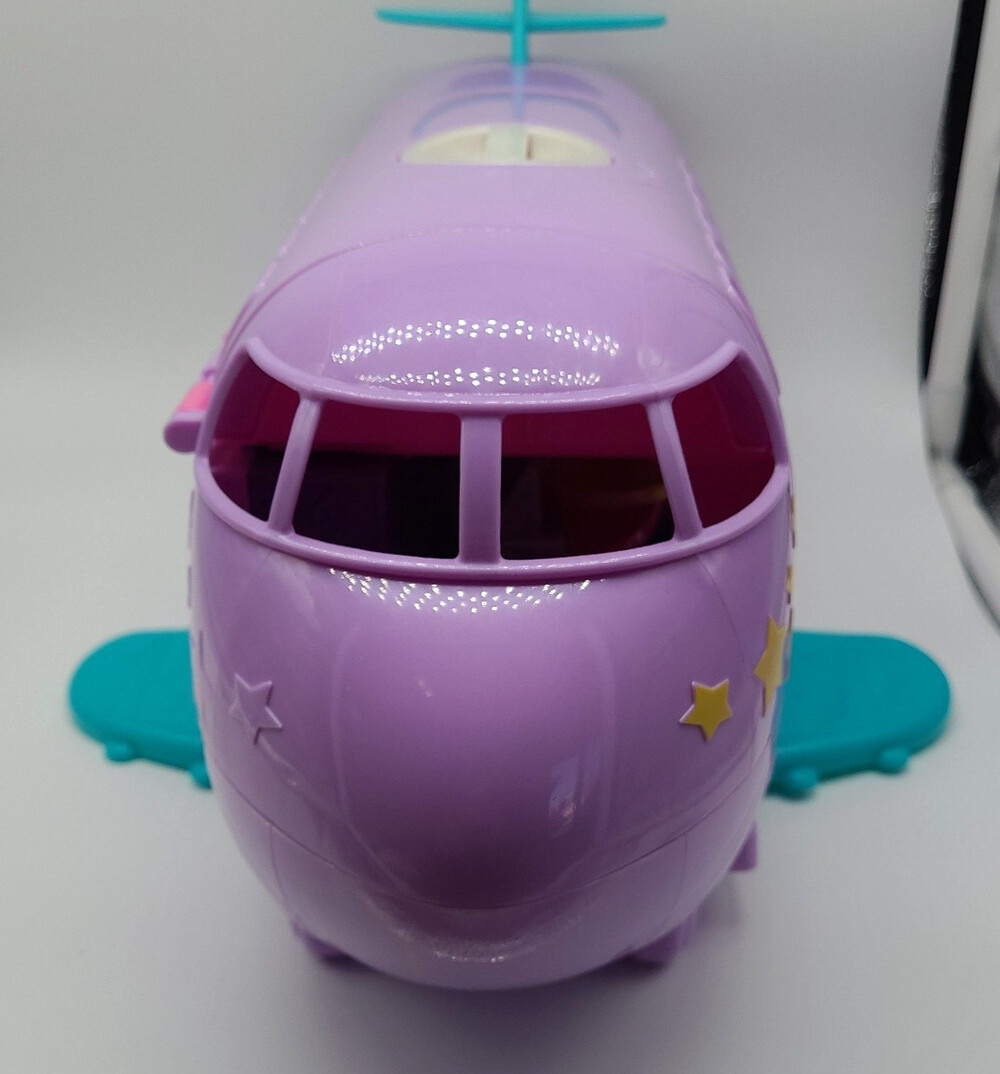 Polly Pocket Jumbo Jet Airplane Playset Mattel 2007 SUV Car Dolls Clothes Lot - Picture 14 of 16